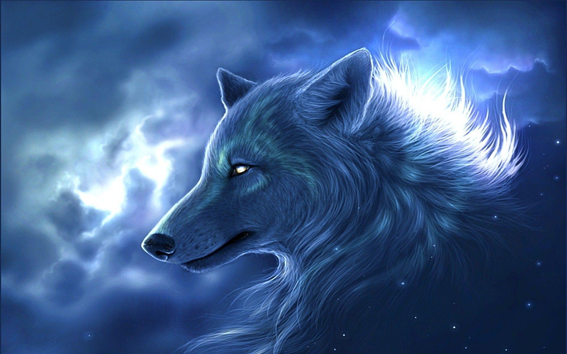 Blue Wolves Wallpapers Top Free Blue Wolves Backgrounds WallpaperAccess