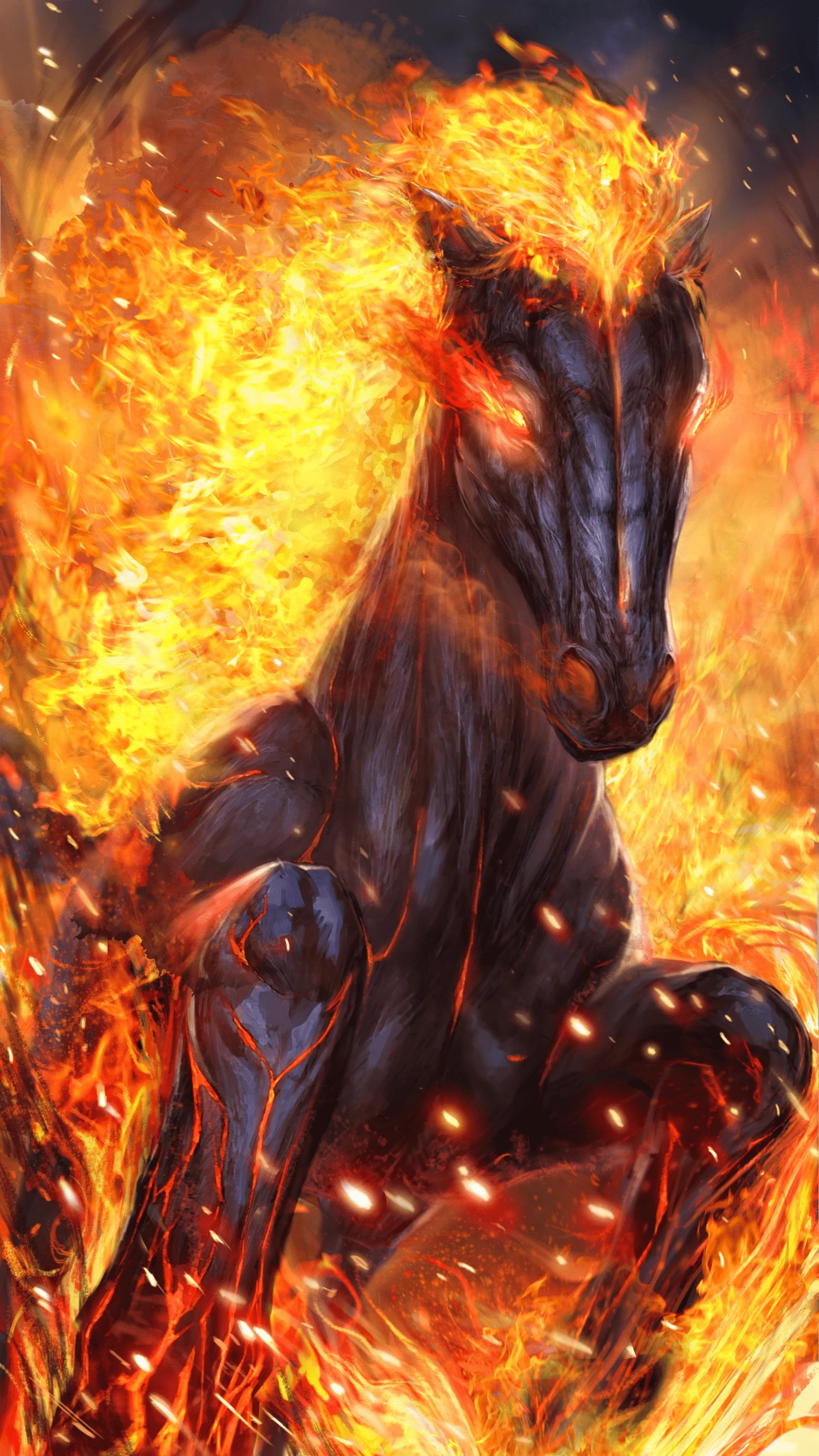 Fire Horse Wallpapers Top Free Fire Horse Backgrounds WallpaperAccess