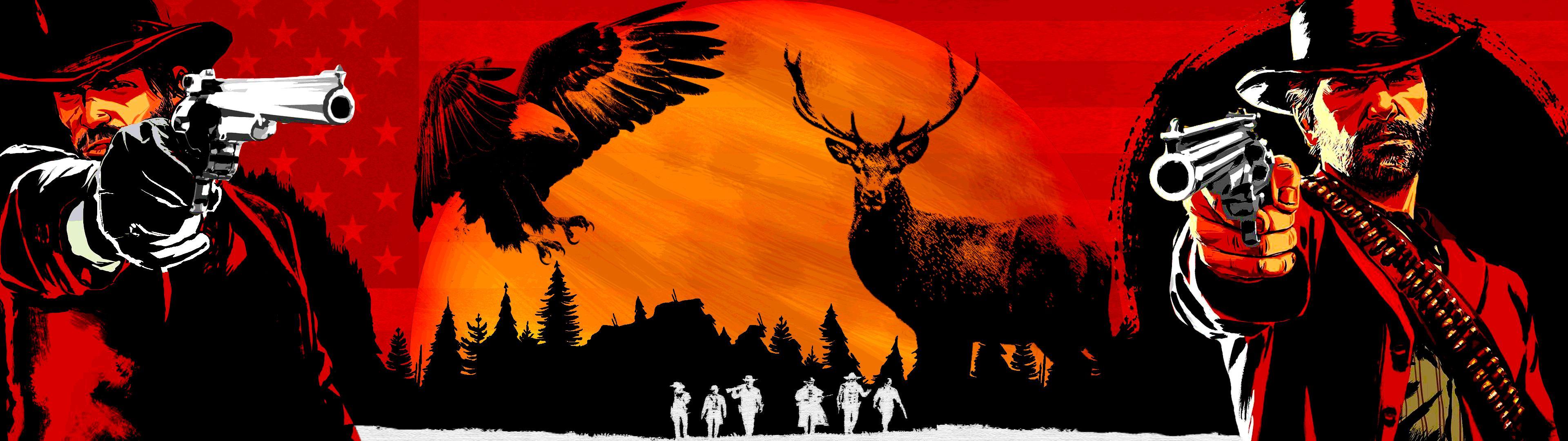 Red Dead Dual Monitor Wallpapers Top Free Red Dead Dual Monitor