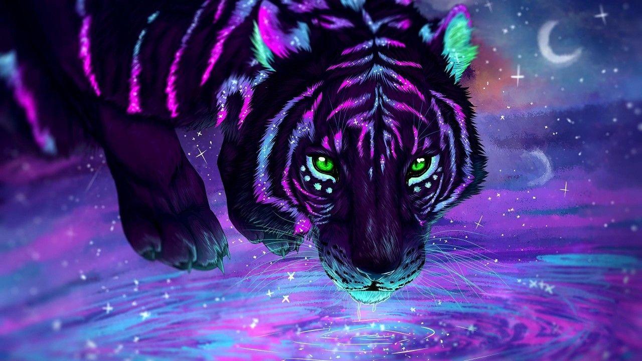 Tiger Art Wallpapers Top Free Tiger Art Backgrounds WallpaperAccess