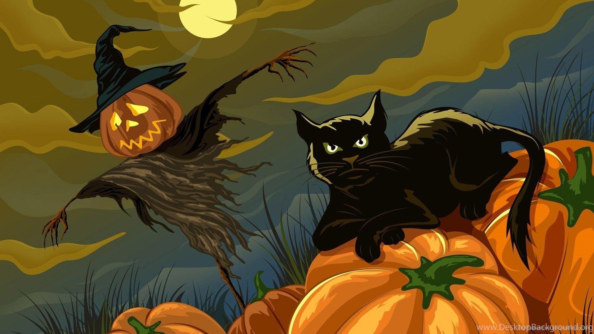 Cute Black Cat Halloween Wallpapers Top Free Cute Black Cat Halloween