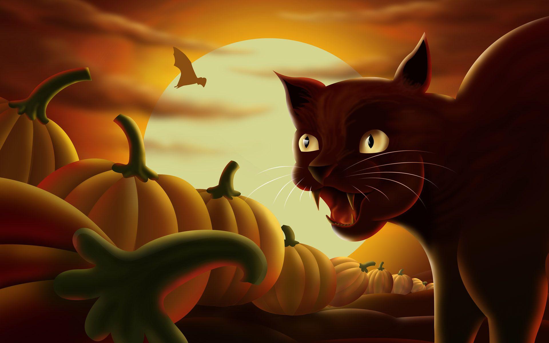 Cute Black Cat Halloween Wallpapers Top Free Cute Black Cat Halloween Backgrounds