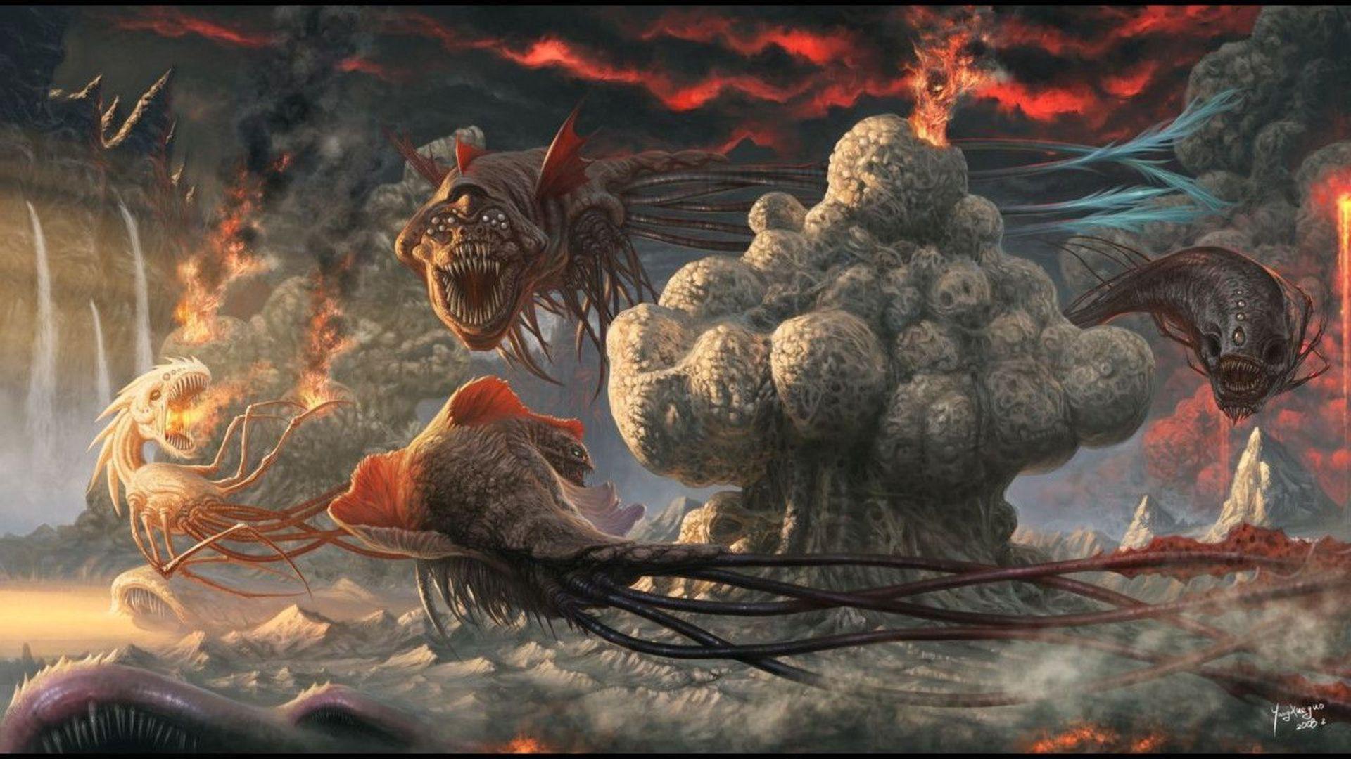 Monster Art Wallpapers Top Free Monster Art Backgrounds WallpaperAccess