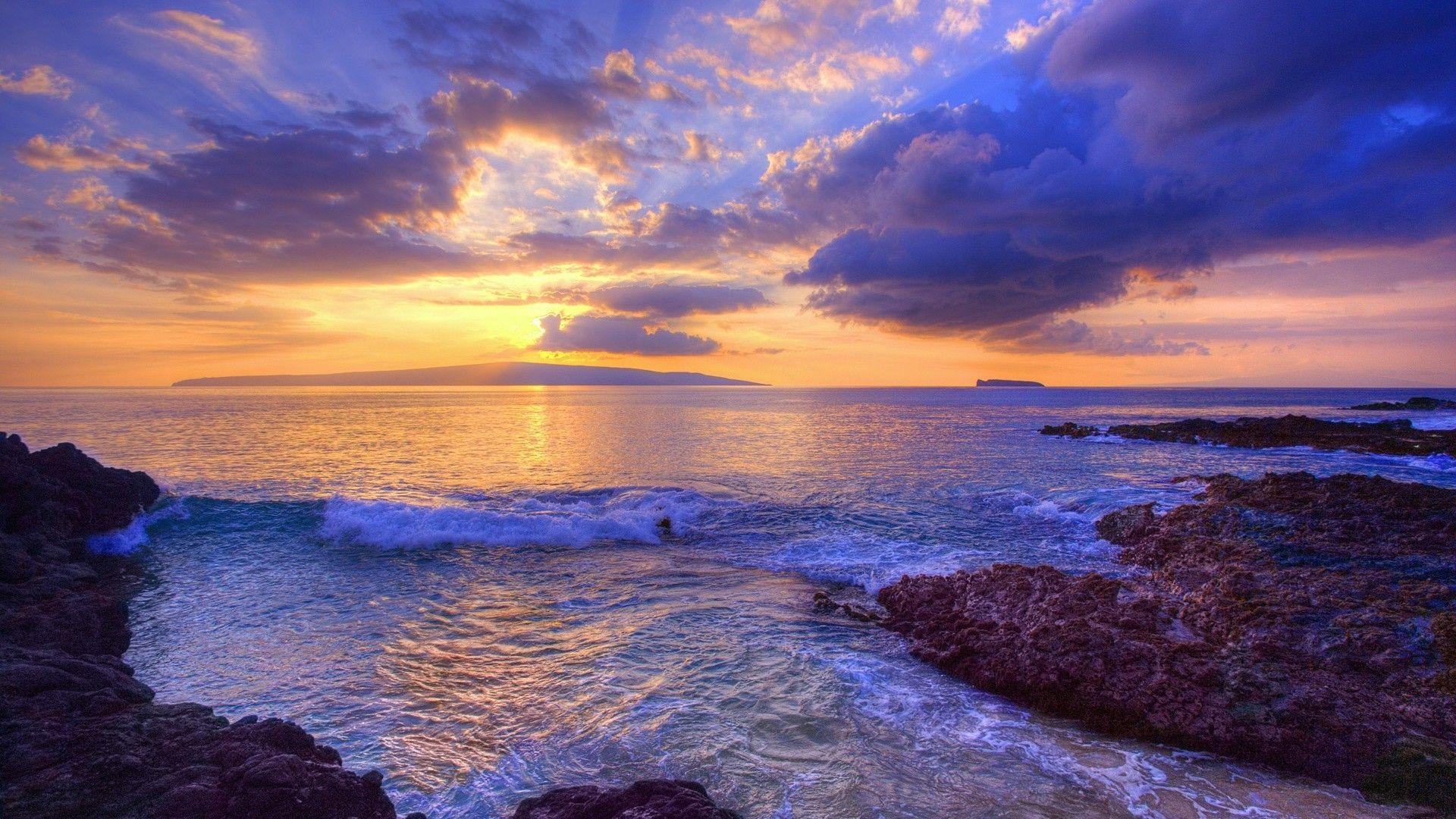 Hawaii Sunset Wallpapers Top Free Hawaii Sunset Backgrounds