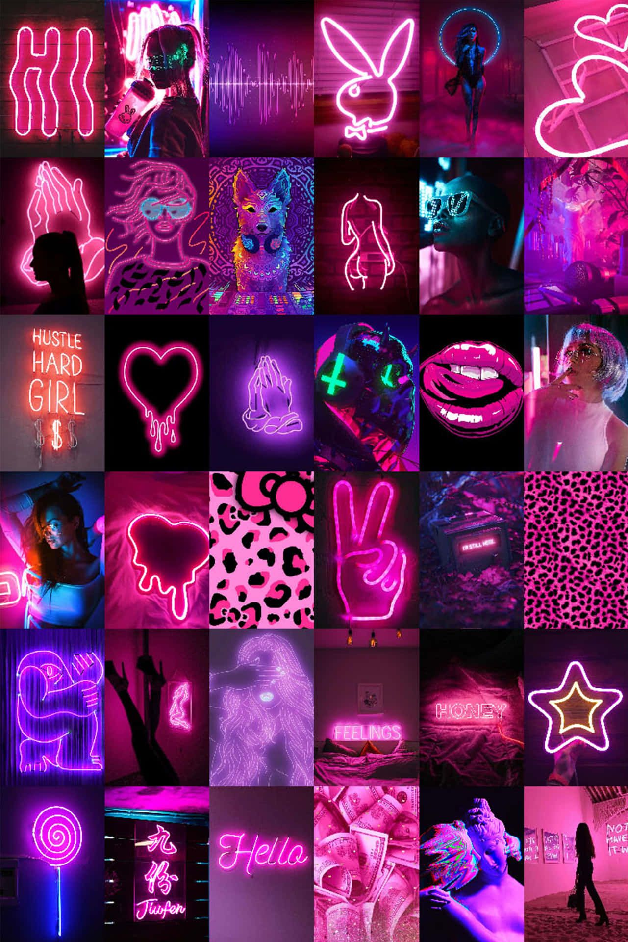 Hot Pink Collage Wallpapers Top Free Hot Pink Collage Backgrounds