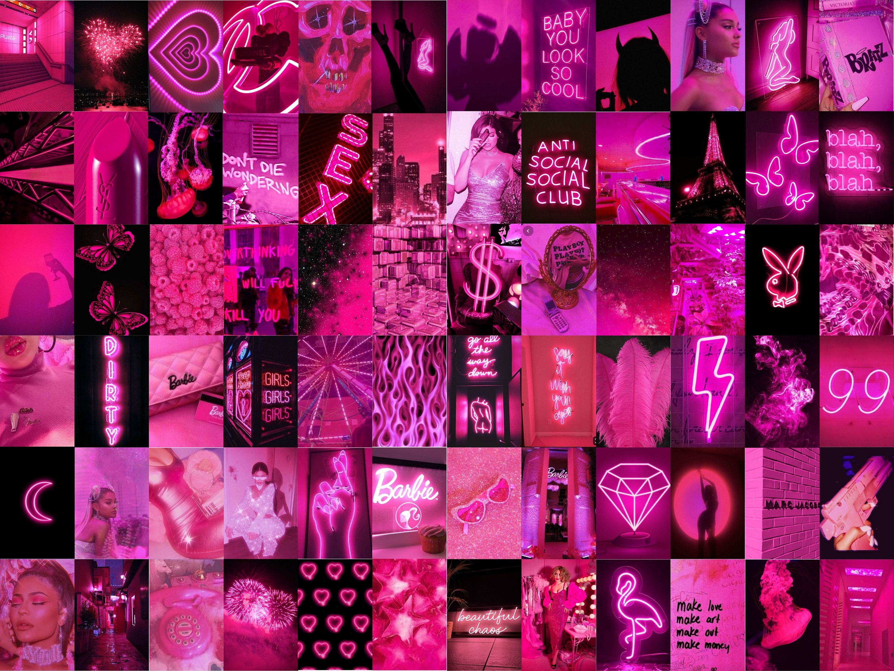 Hot Pink Collage Wallpapers Top Free Hot Pink Collage Backgrounds