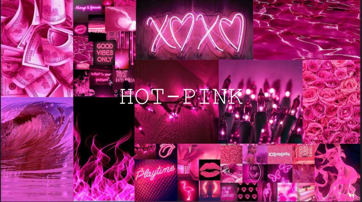 Hot Pink Collage Wallpapers Top Free Hot Pink Collage Backgrounds