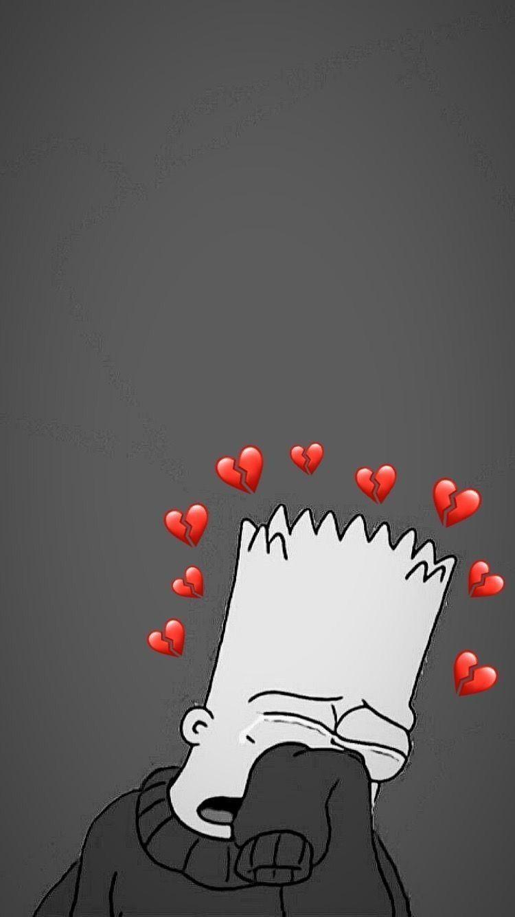 Broken Heart Lock Screen Anime Aesthetic Wallpaper Gambarku