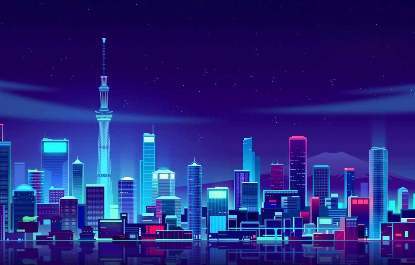 Purple Tokyo City Wallpapers Top Free Purple Tokyo City
