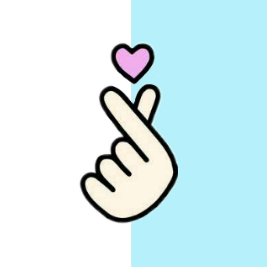 Love Korean Finger Heart Wallpaper
