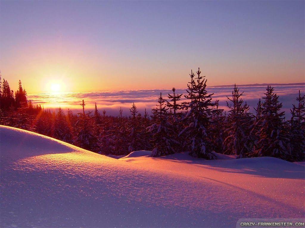 Winter Sunset Wallpapers Top Free Winter Sunset Backgrounds