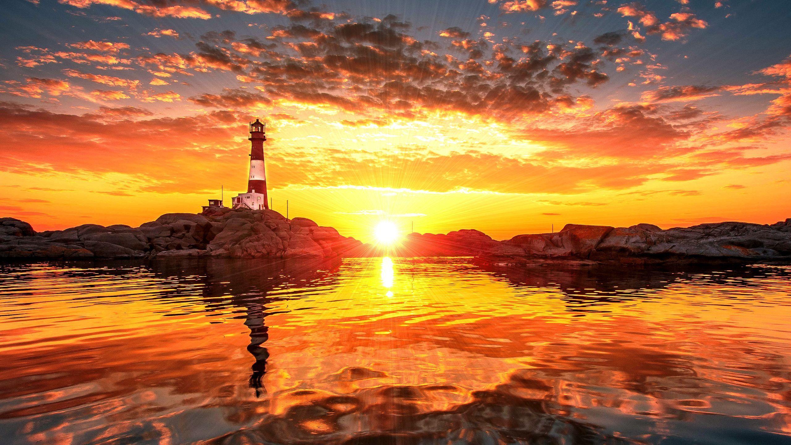 Lighthouse Sunset Wallpapers Top Free Lighthouse Sunset Backgrounds
