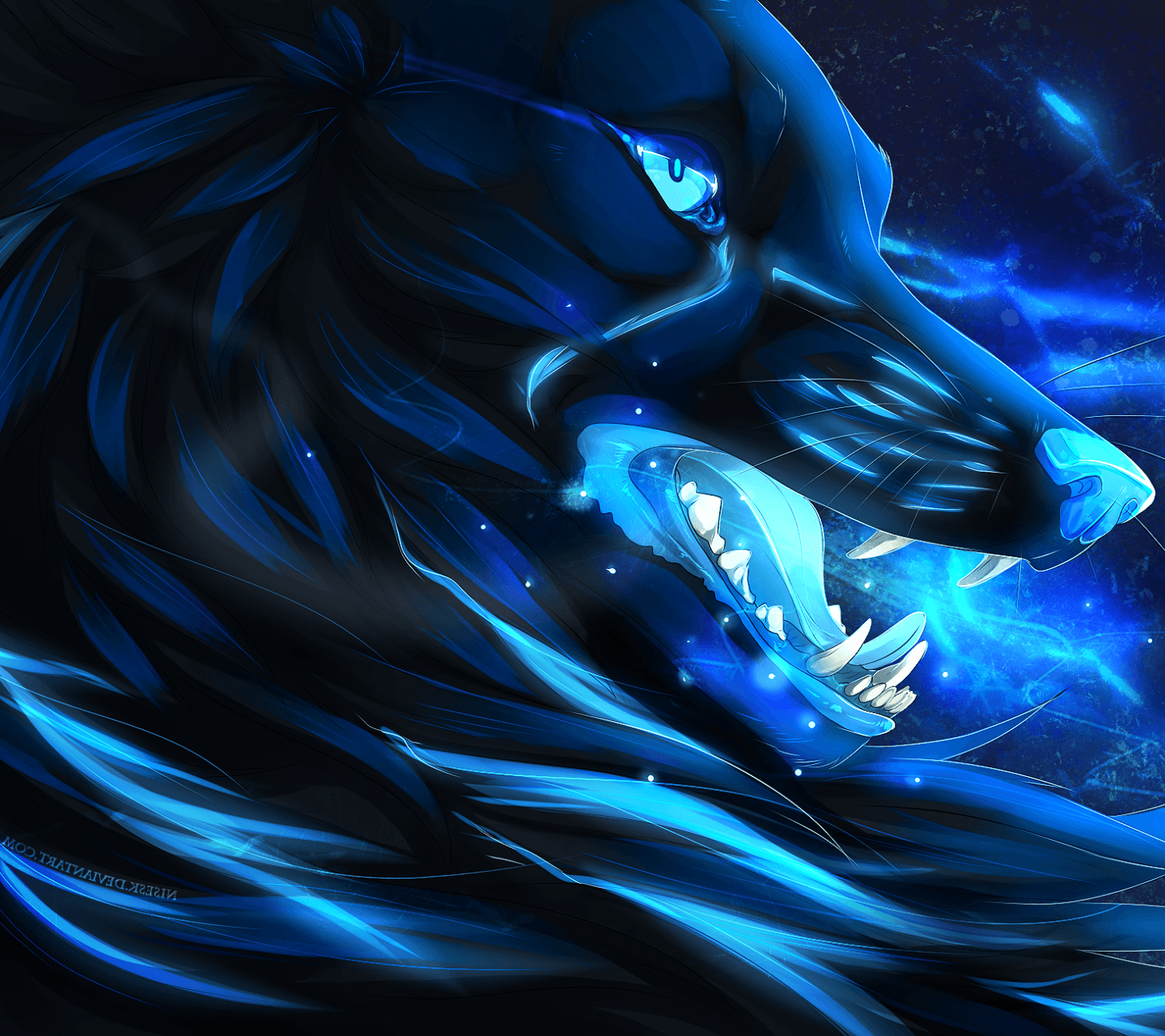 Blue Wolf Wallpapers Top Free Blue Wolf Backgrounds WallpaperAccess