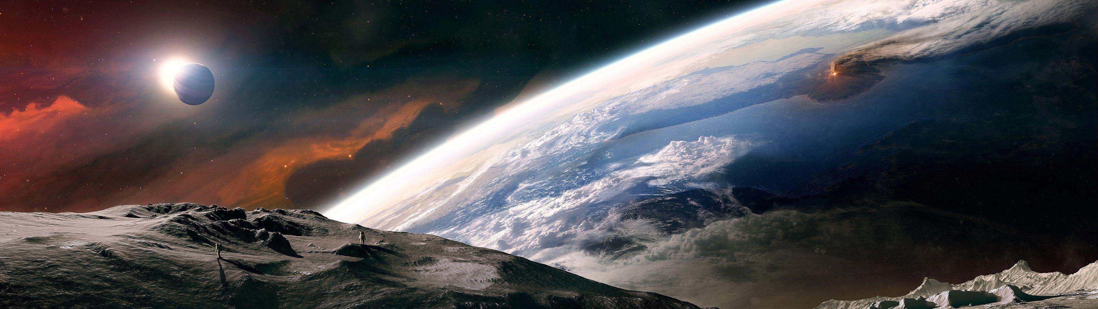 Dual Screen Space Wallpapers Top Free Dual Screen Space Backgrounds