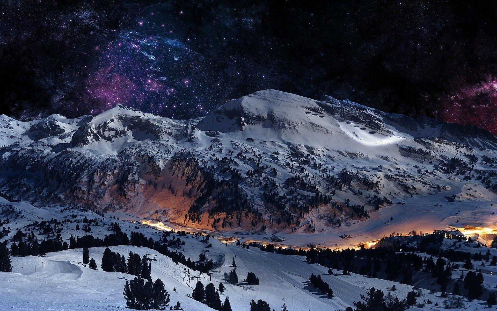 Ski Mountain Night Wallpapers Top Free Ski Mountain Night Backgrounds