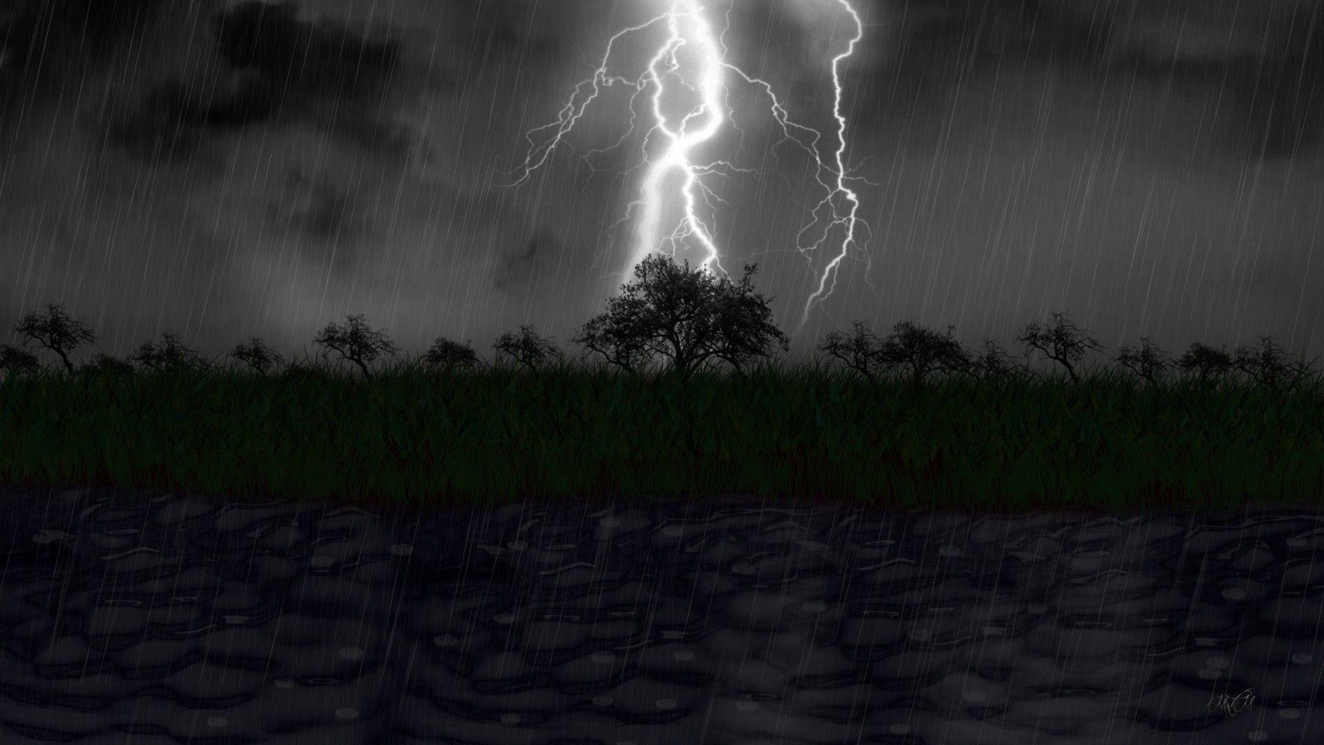 Thunderstorm Rain Wallpaper