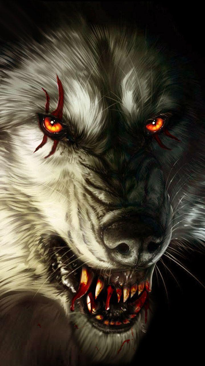Blood Wolf Wallpapers Top Free Blood Wolf Backgrounds WallpaperAccess