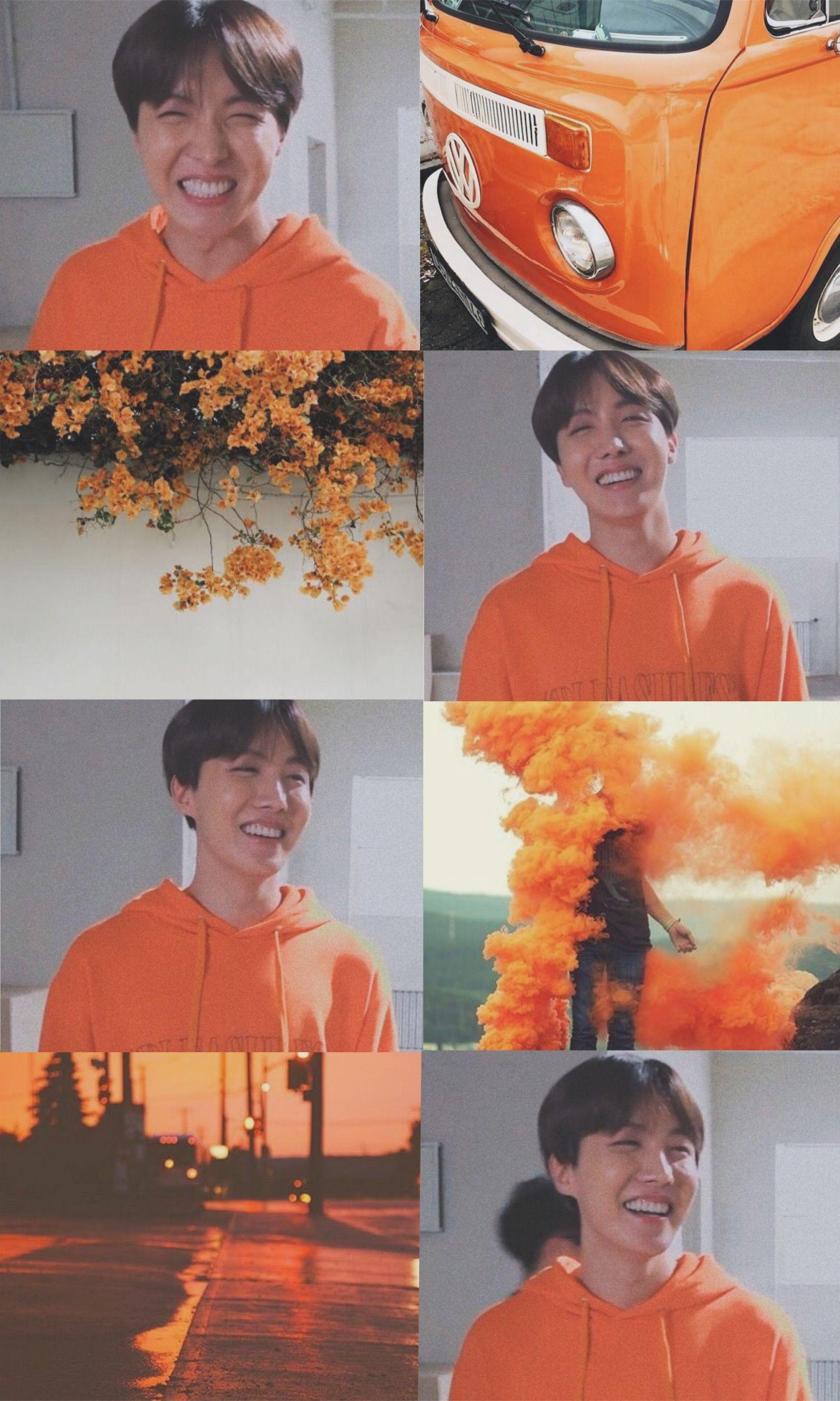 Orange BTS Aesthetic Wallpapers Top Free Orange BTS Aesthetic