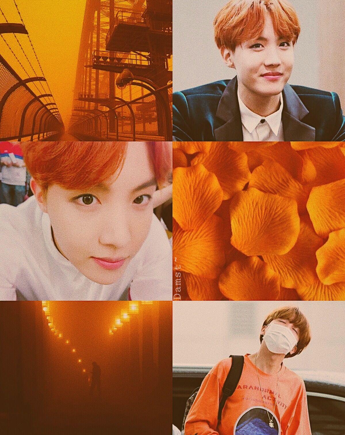 Orange BTS Aesthetic Wallpapers Top Free Orange BTS Aesthetic