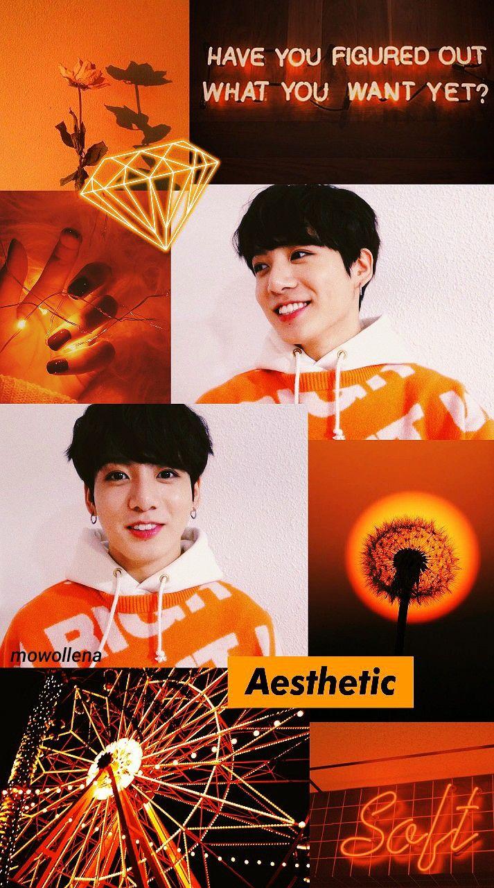 Orange BTS Aesthetic Wallpapers Top Free Orange BTS Aesthetic