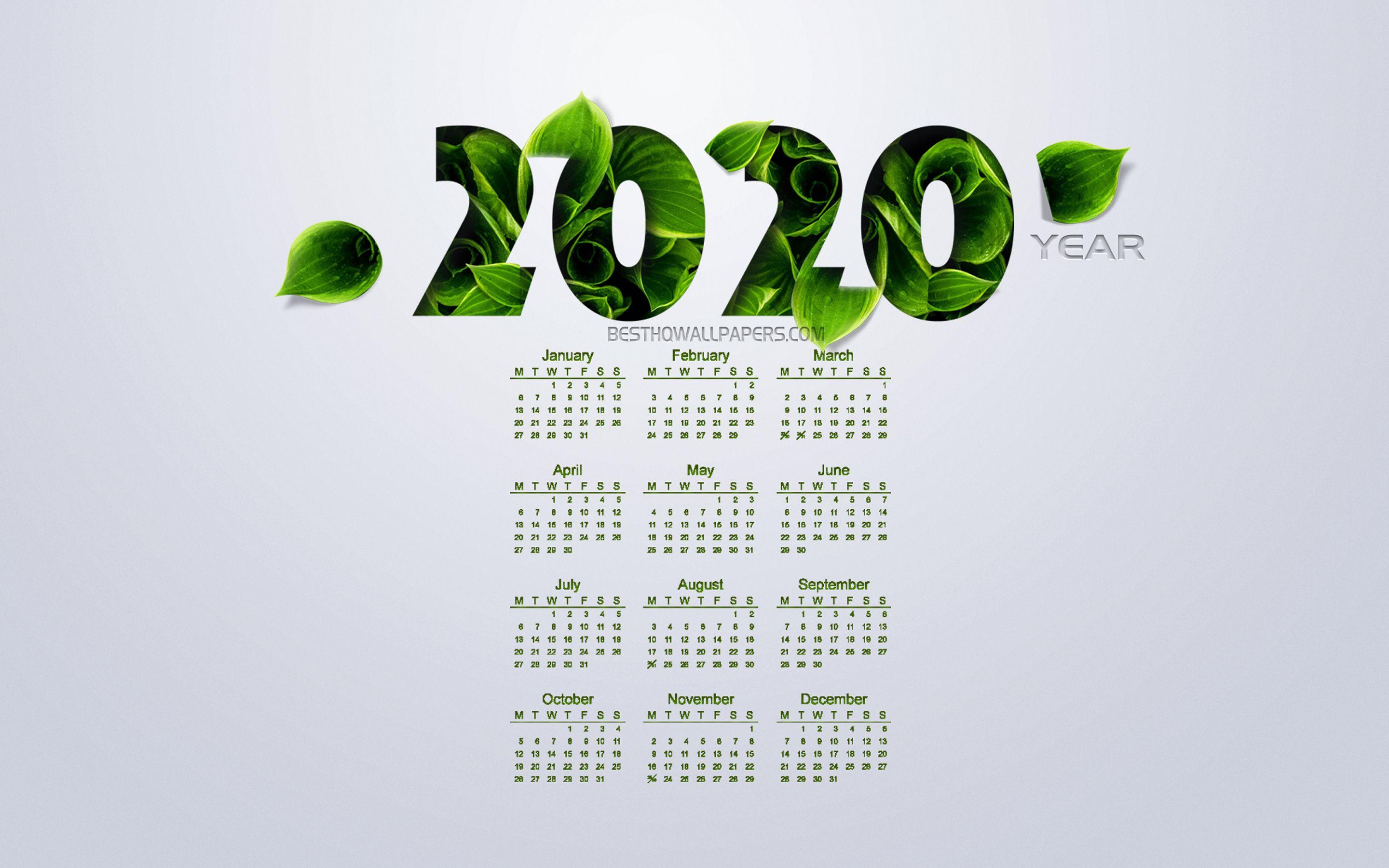 2020 Calendar Wallpapers Top Free 2020 Calendar Backgrounds