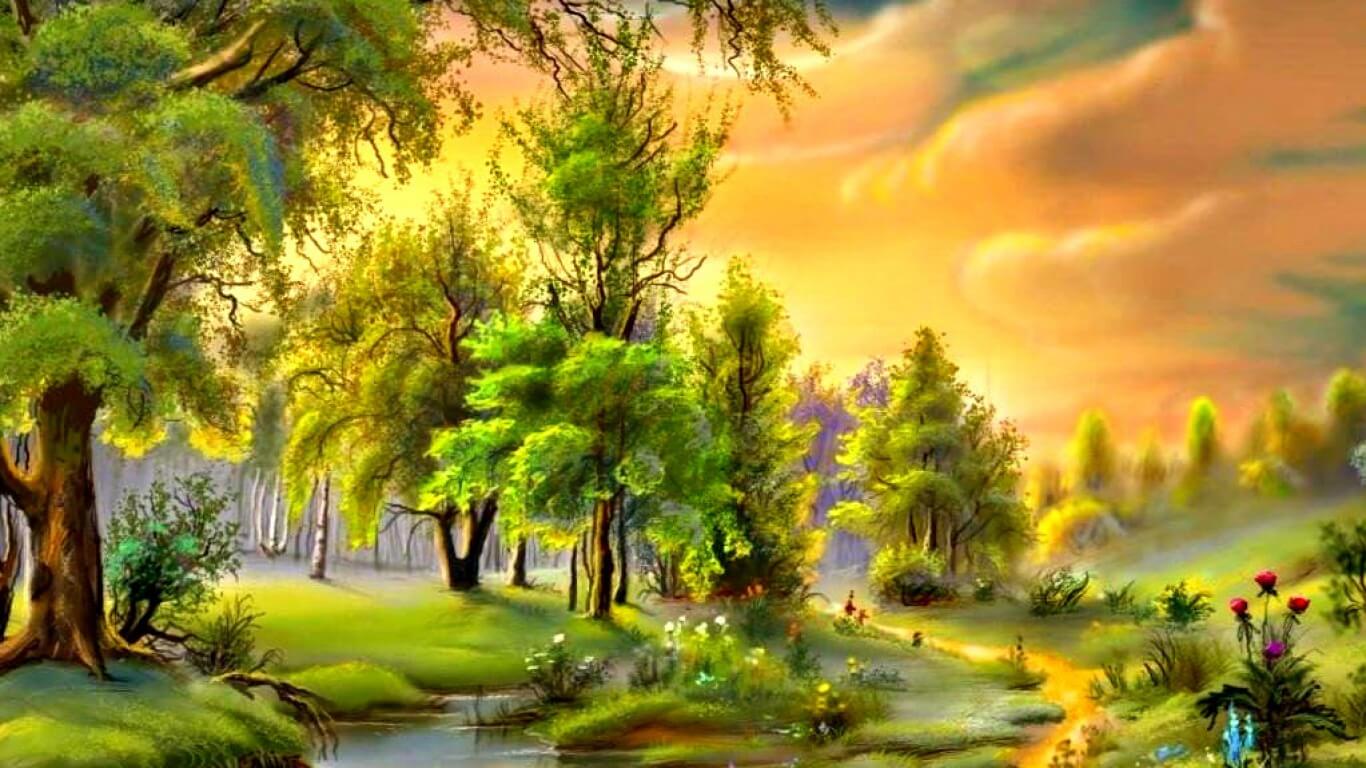 Landscape Painting Wallpapers Top Free Landscape Painting Backgrounds