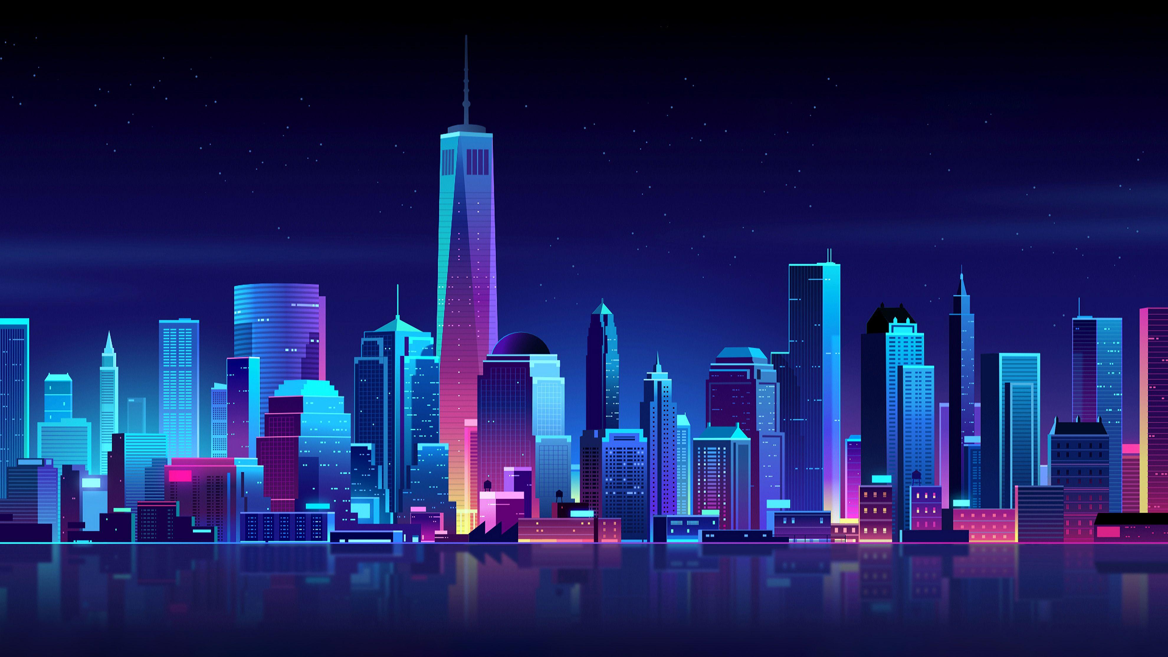 Cartoon City Night Wallpapers Top Free Cartoon City Night Backgrounds