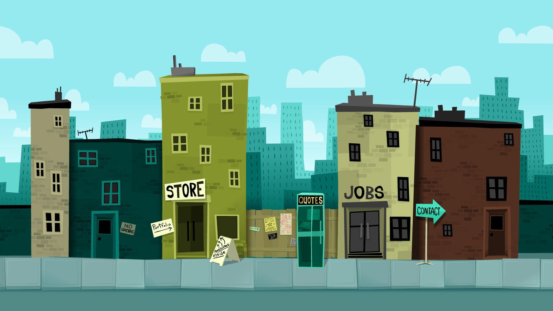 Cartoon City Wallpapers Top Free Cartoon City Backgrounds