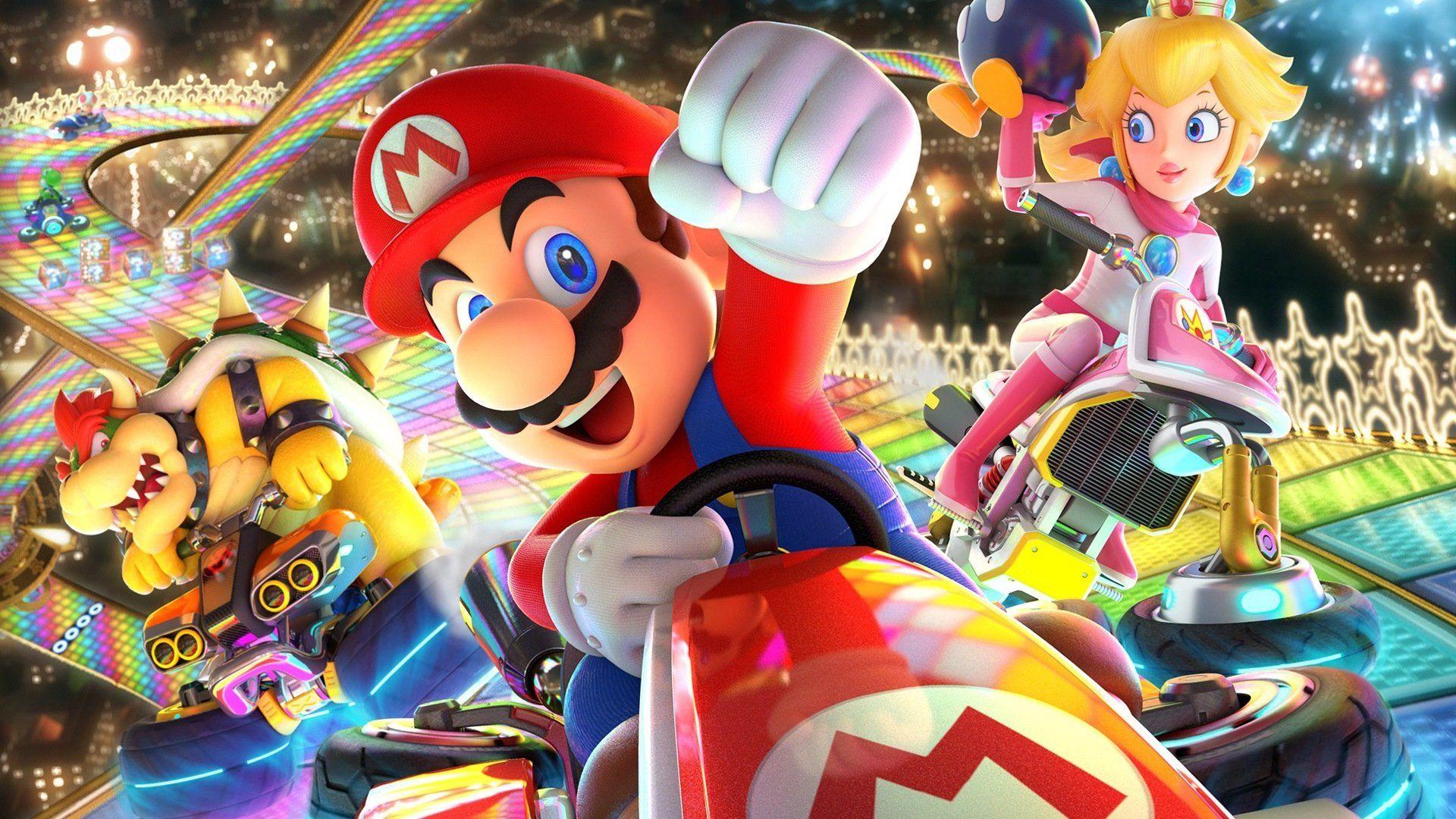 Mario Kart Wallpapers Top Free Mario Kart Backgrounds WallpaperAccess