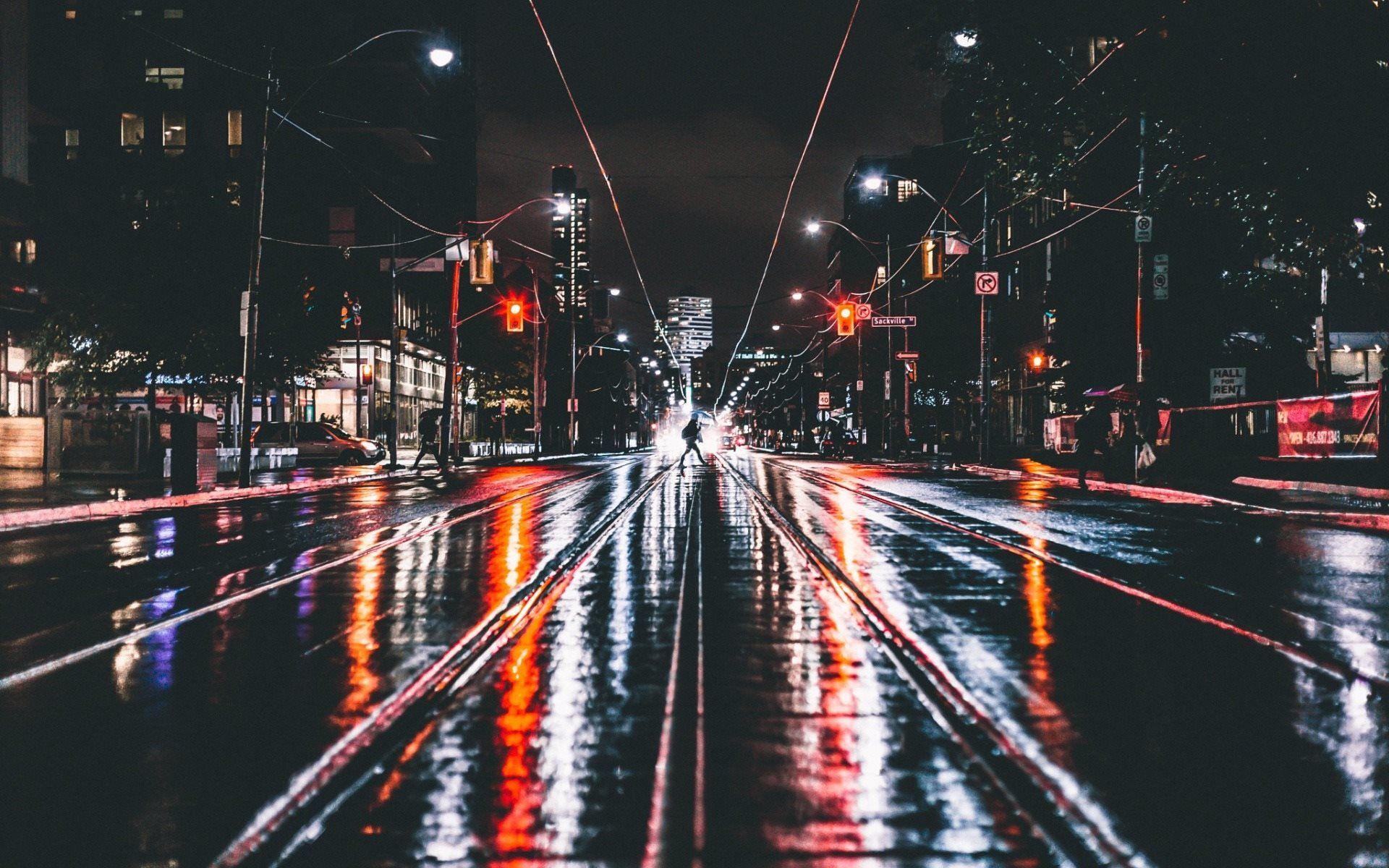 Rainy City at Night Wallpapers Top Free Rainy City at Night