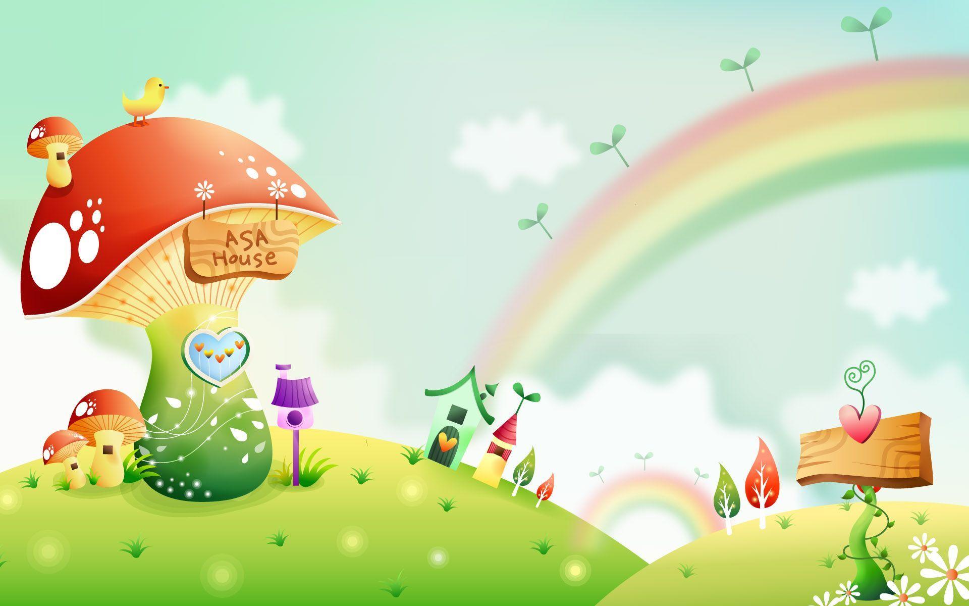 Cartoon Rainbow Wallpapers Top Free Cartoon Rainbow Backgrounds