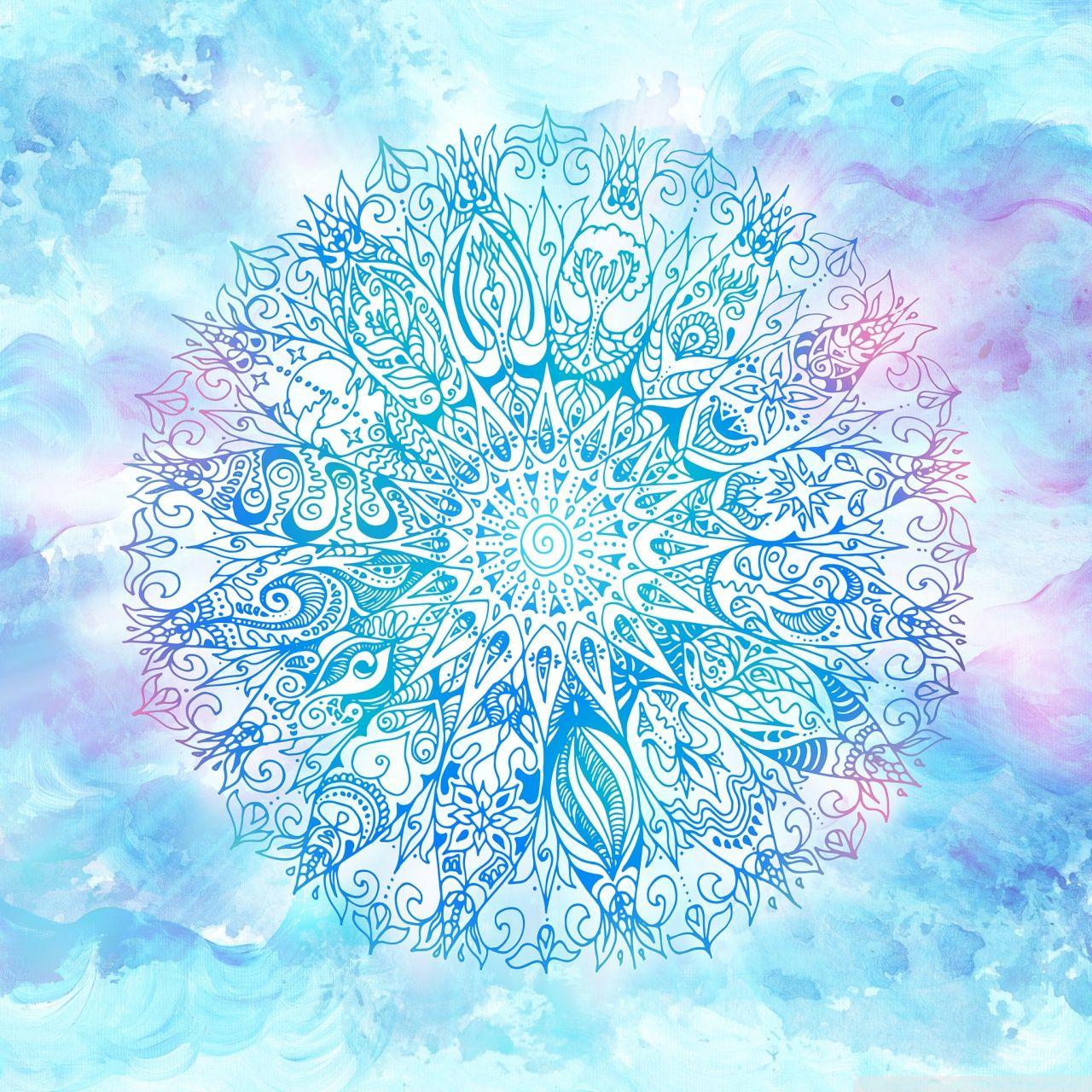 Blue Mandala Wallpapers Top Free Blue Mandala Backgrounds