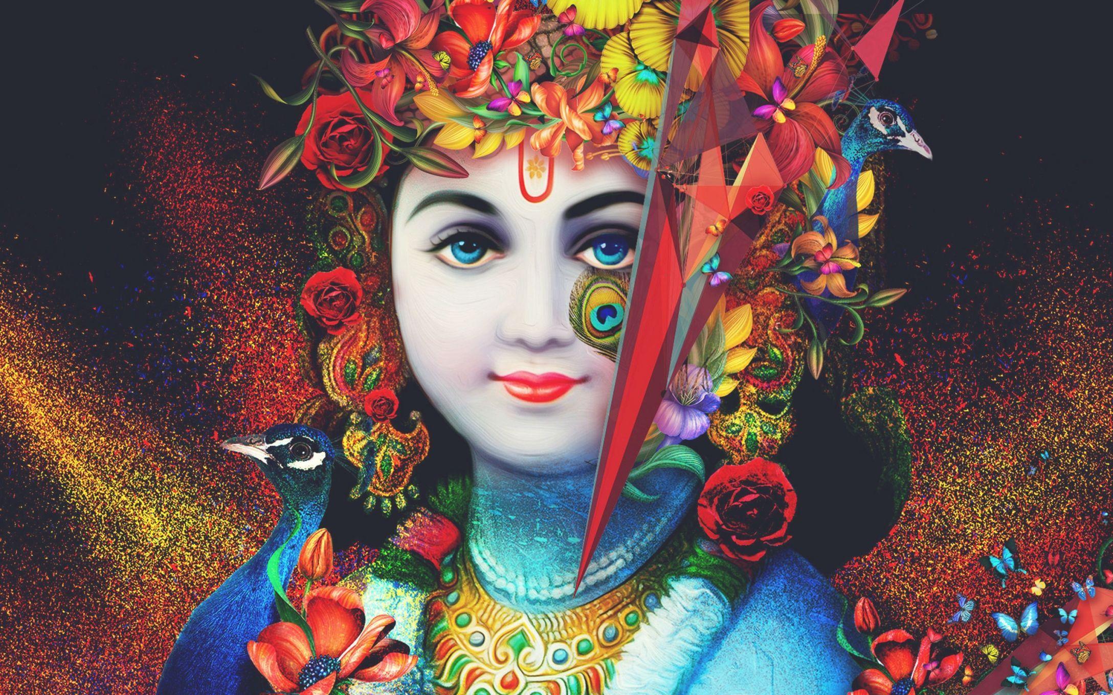 Krishna 3D Wallpapers Top Free Krishna 3D Backgrounds WallpaperAccess