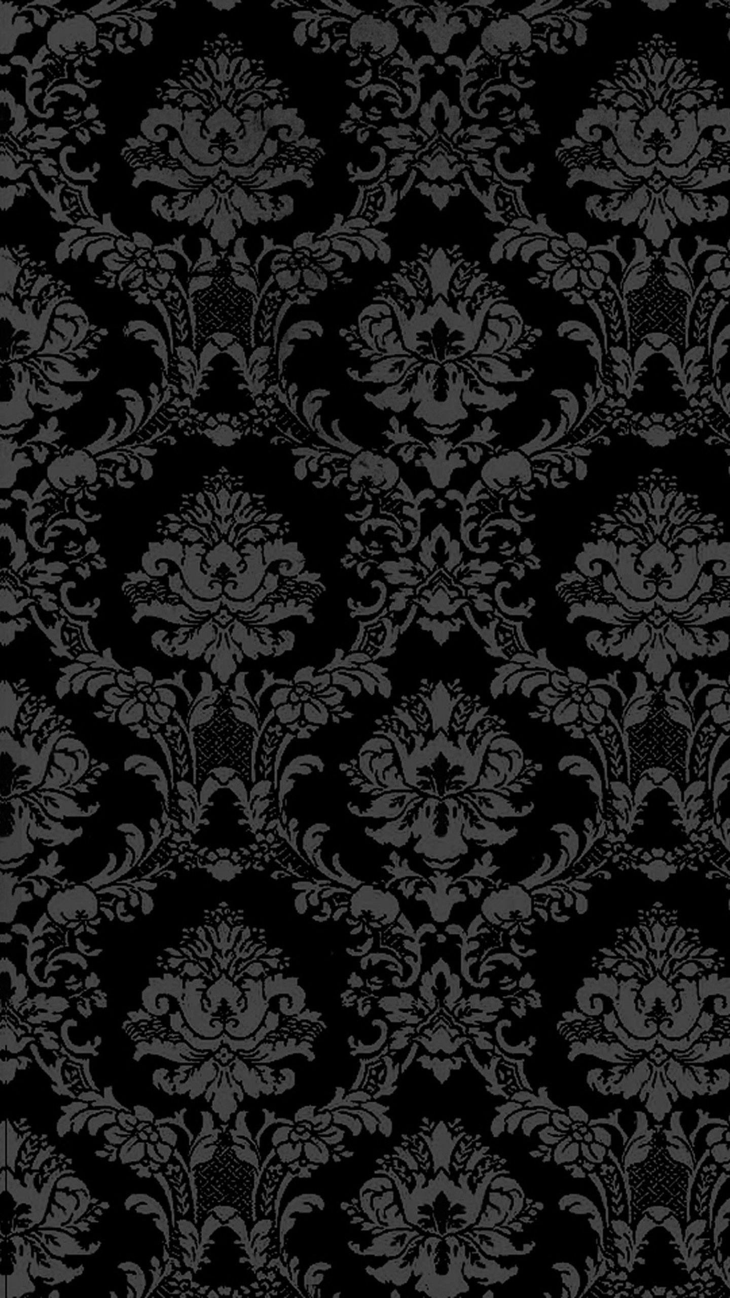 Download Free Black Floral 4k Ultra Hd Dark Phone Wallpaper
