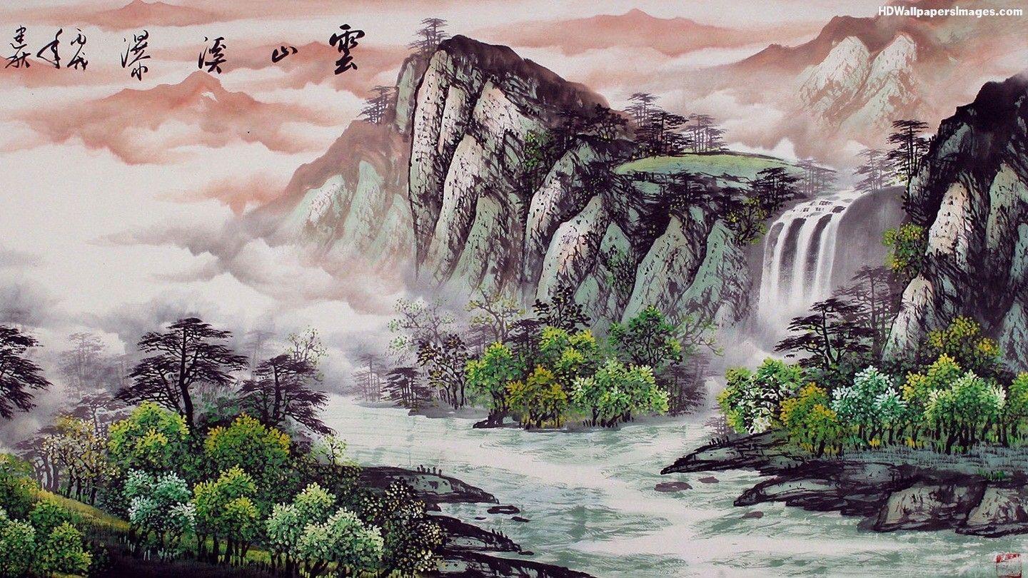 Japanese Landscape Painting Wallpapers Top Free Japanese Landscape Painting Backgrounds