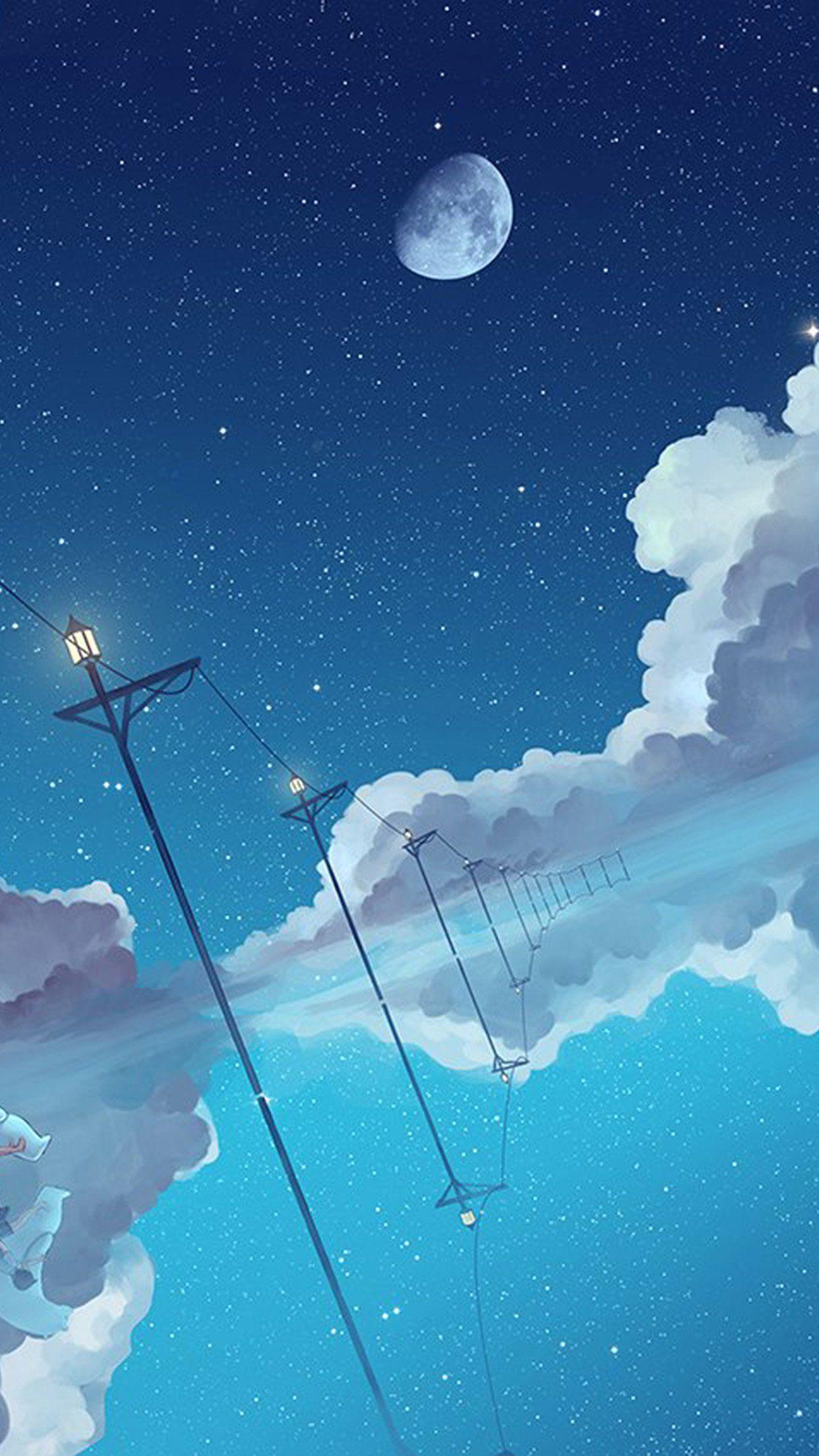 Blue Moon and Star Wallpapers Top Free Blue Moon and Star Backgrounds