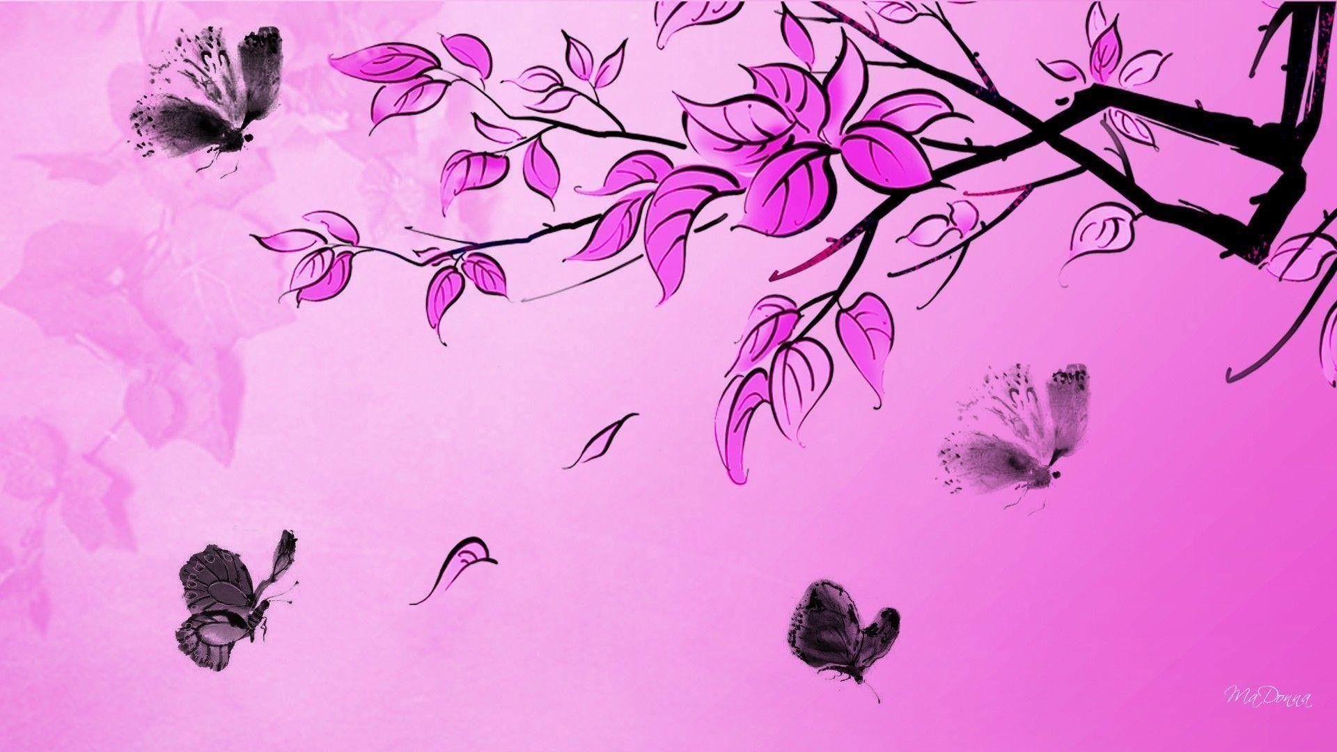 Neon Pink Butterfly Wallpapers Top Free Neon Pink Butterfly