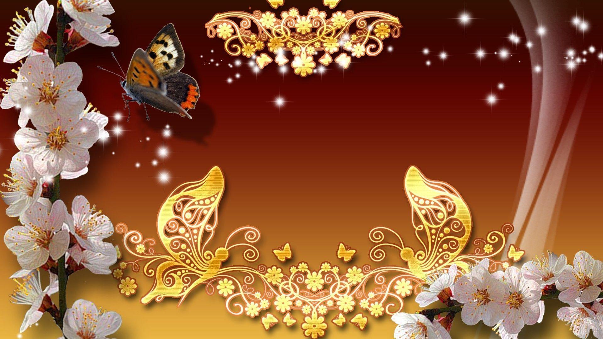 Gold Butterfly Wallpapers Top Free Gold Butterfly Backgrounds