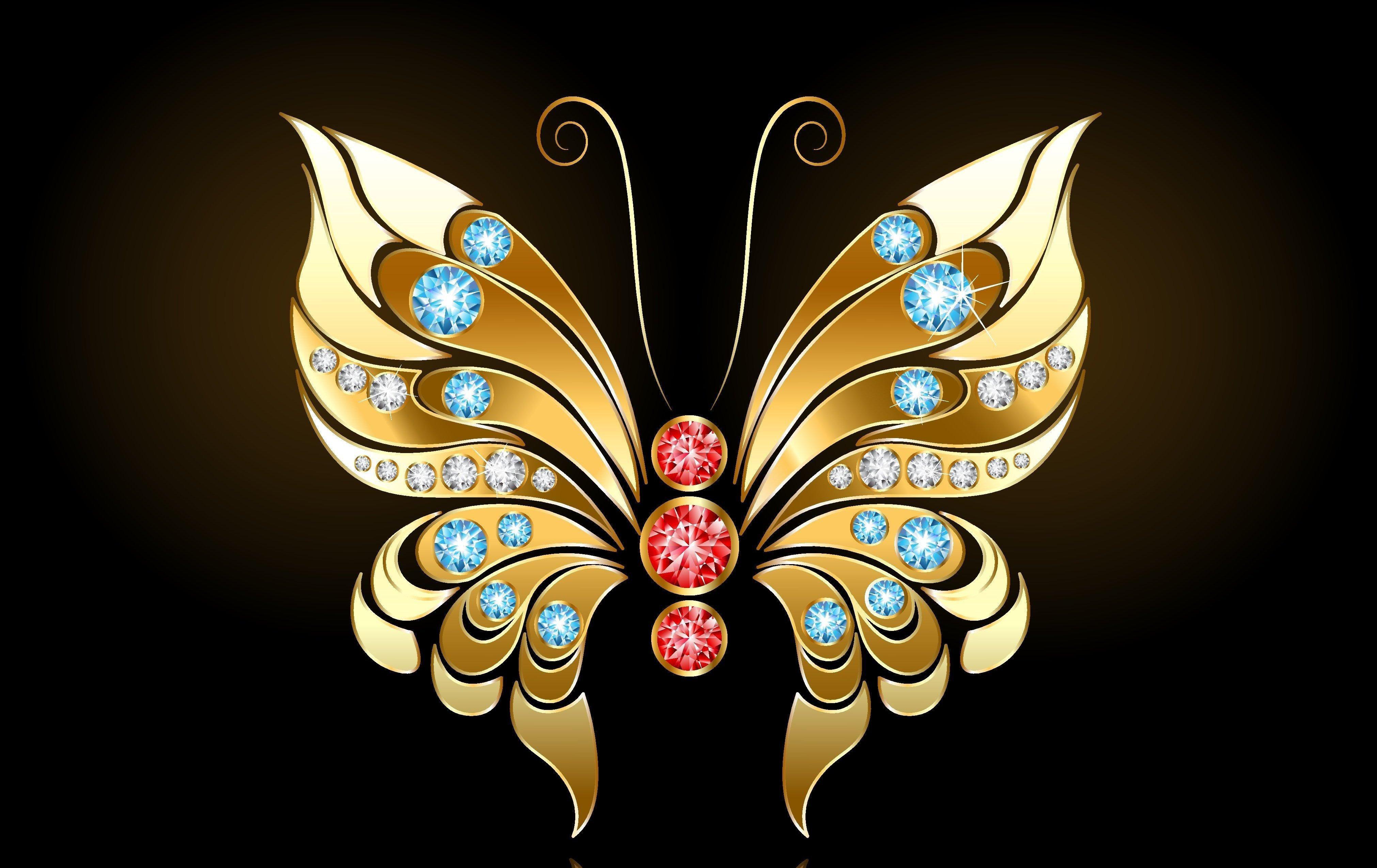 Gold Butterfly Wallpapers Top Free Gold Butterfly Backgrounds