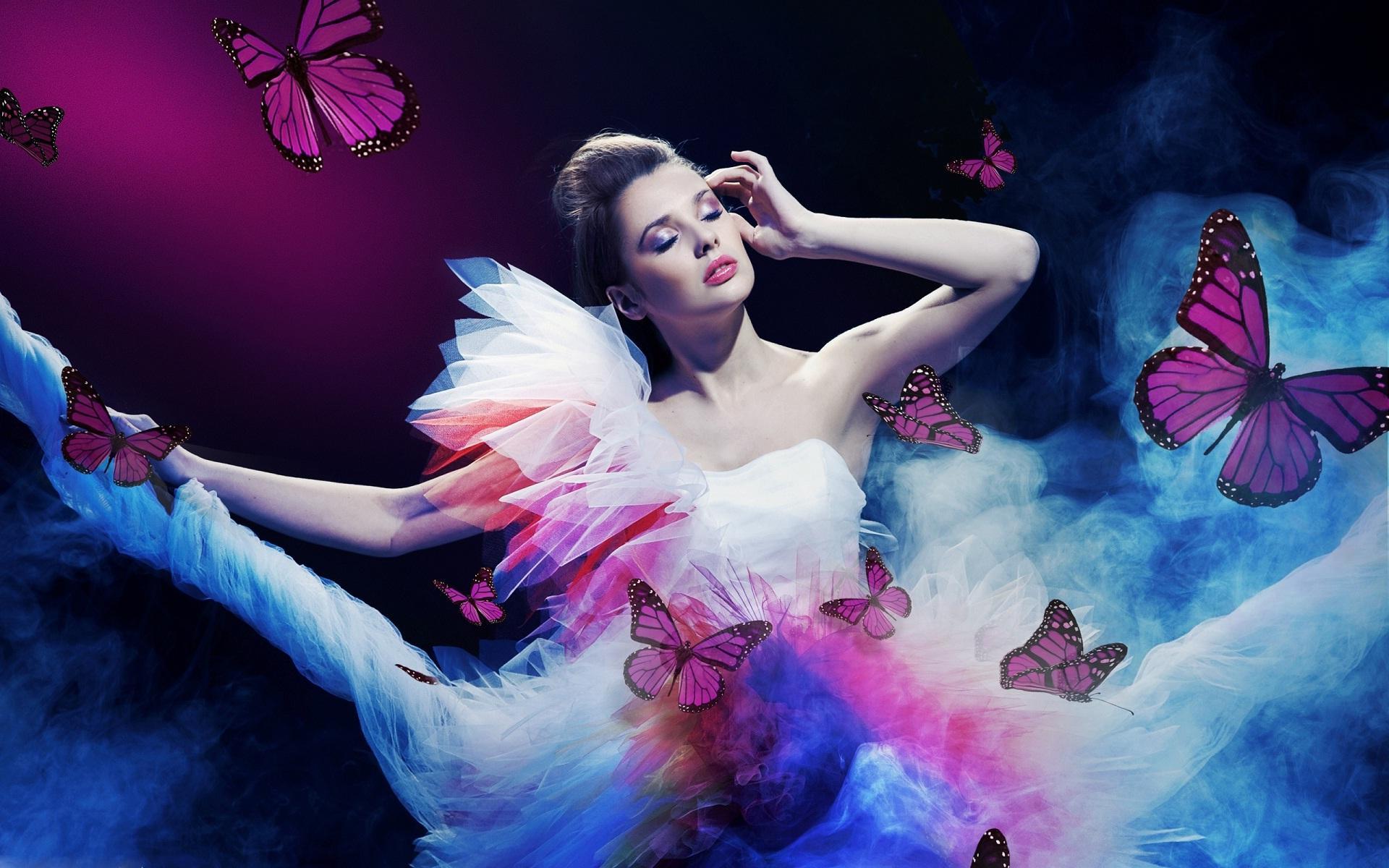 Butterfly Girl Wallpapers Top Free Butterfly Girl Backgrounds