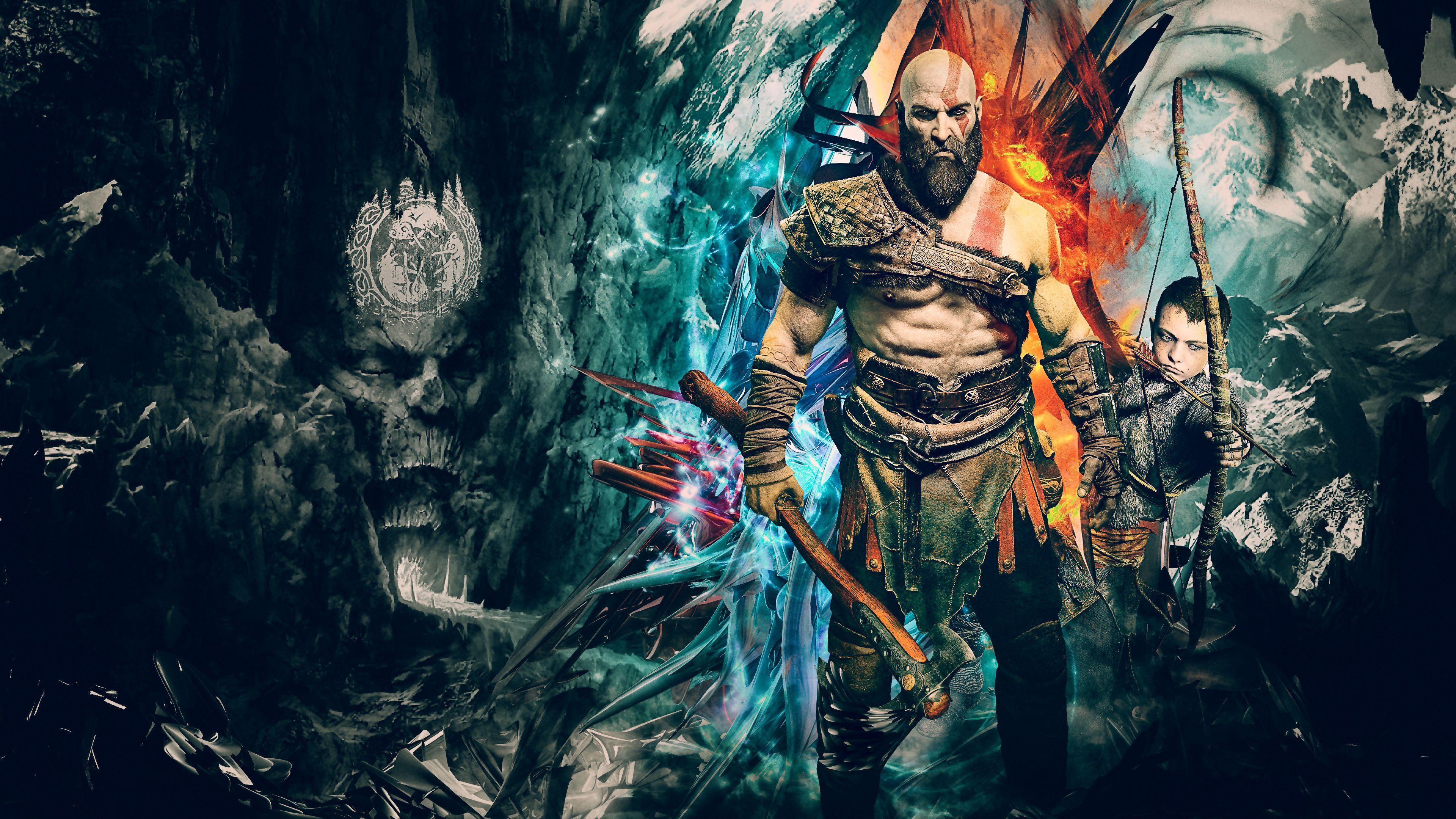 God of War 4k Wallpapers Top Free God of War 4k Backgrounds
