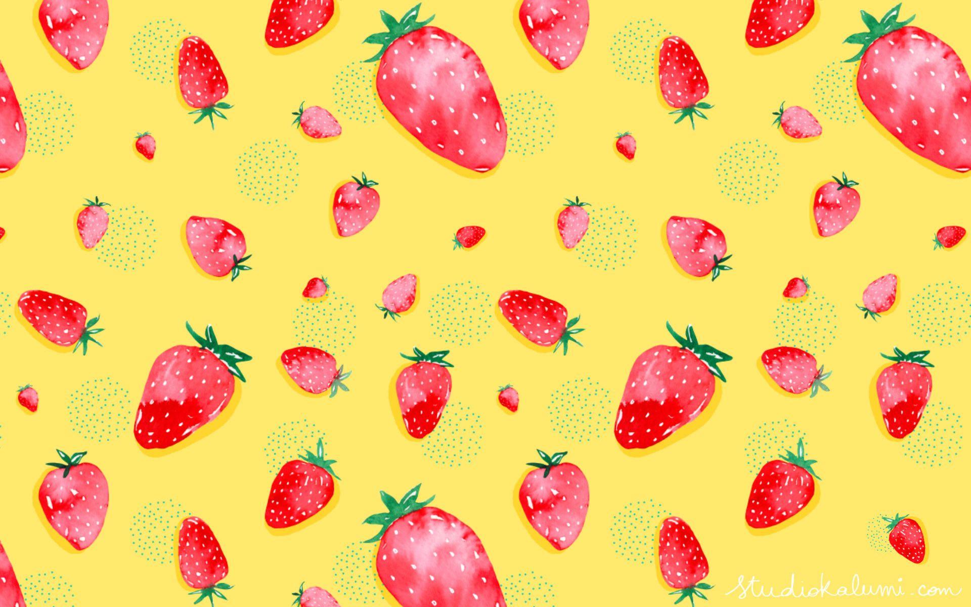 Strawberry Aesthetic Wallpapers Top Free Strawberry Aesthetic