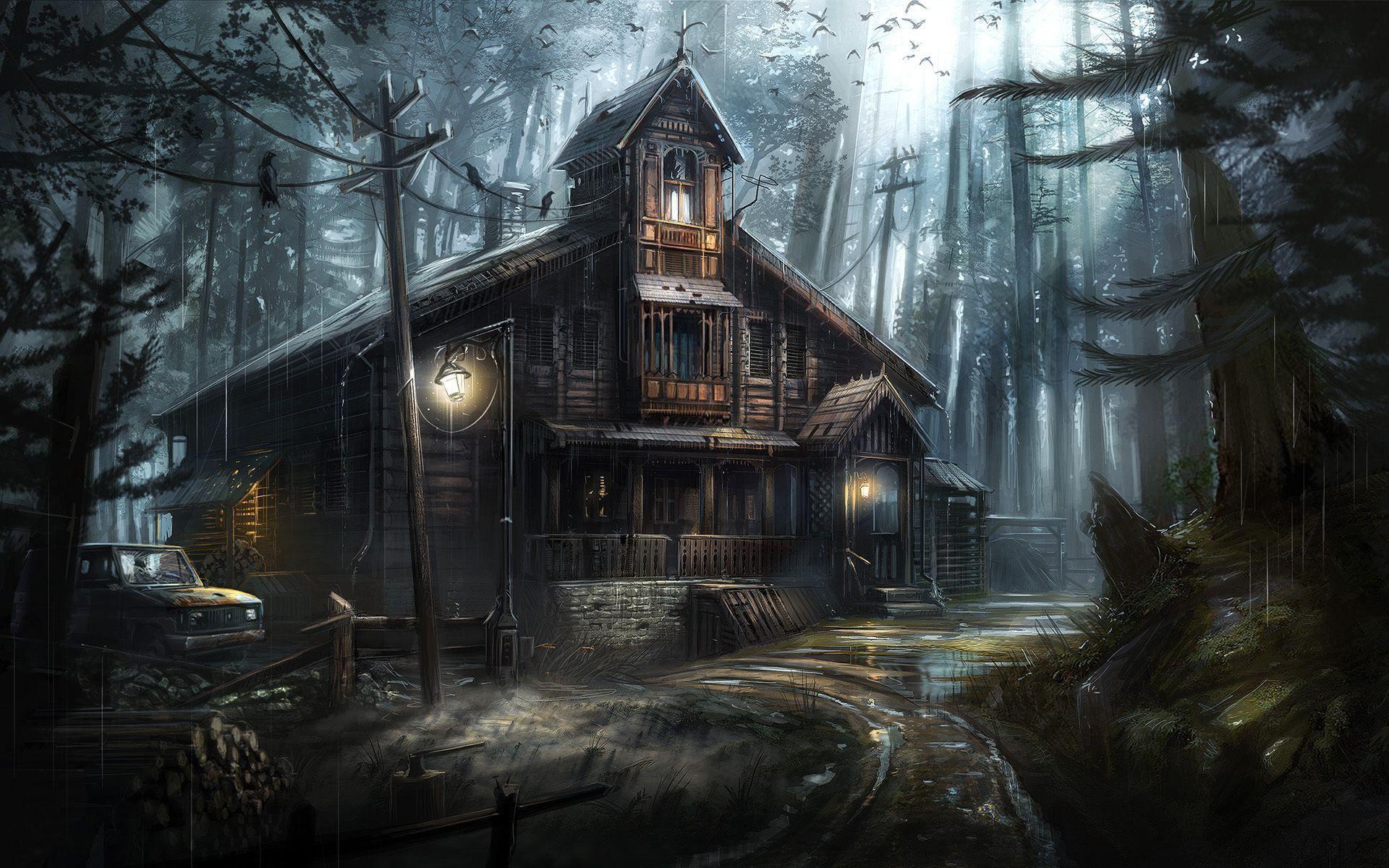 Haunted Forest Wallpapers Top Free Haunted Forest Backgrounds