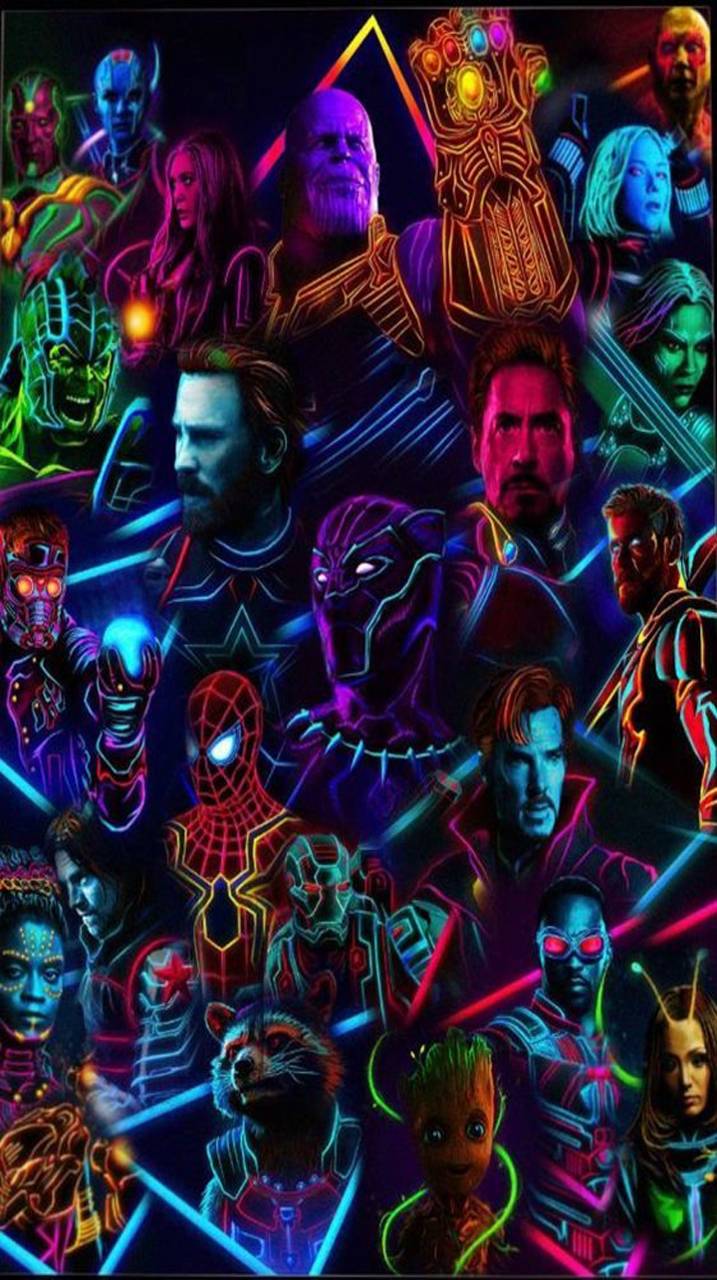 Neon Avengers Wallpapers Top Free Neon Avengers Backgrounds