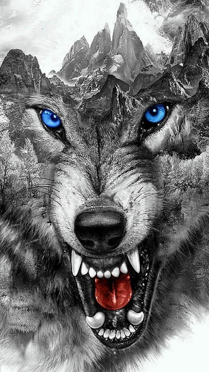 Angry Wolf Wallpapers Top Free Angry Wolf Backgrounds WallpaperAccess