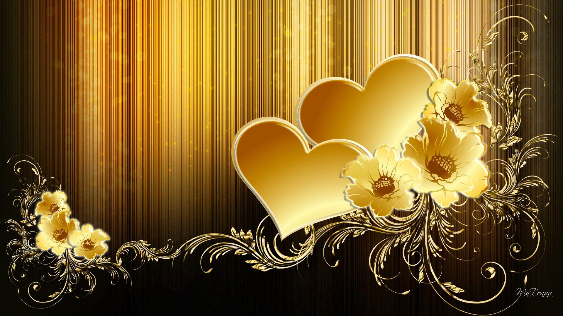Gold Love Wallpapers Top Free Gold Love Backgrounds WallpaperAccess