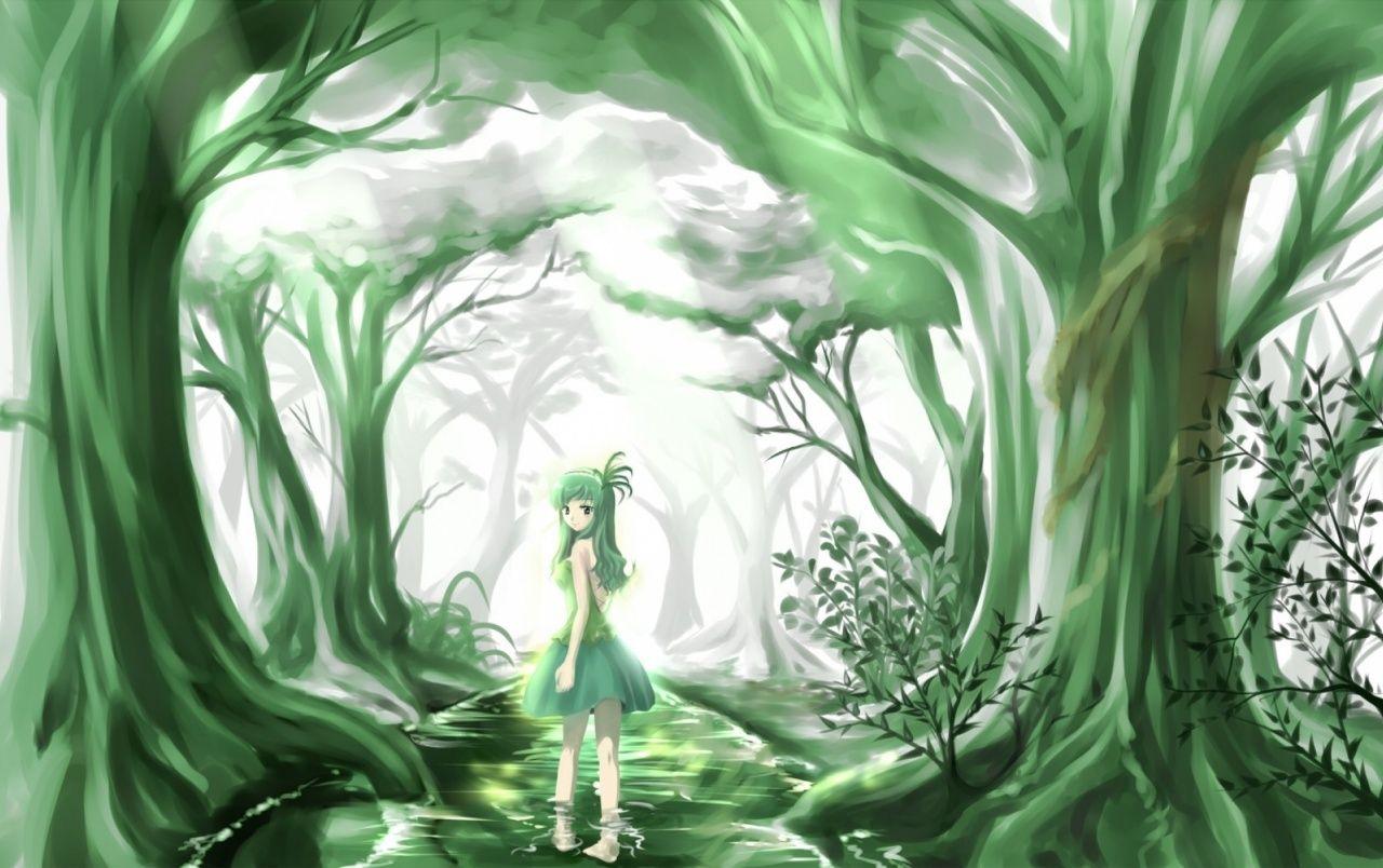 Anime Green Wallpapers Top Free Anime Green Backgrounds WallpaperAccess