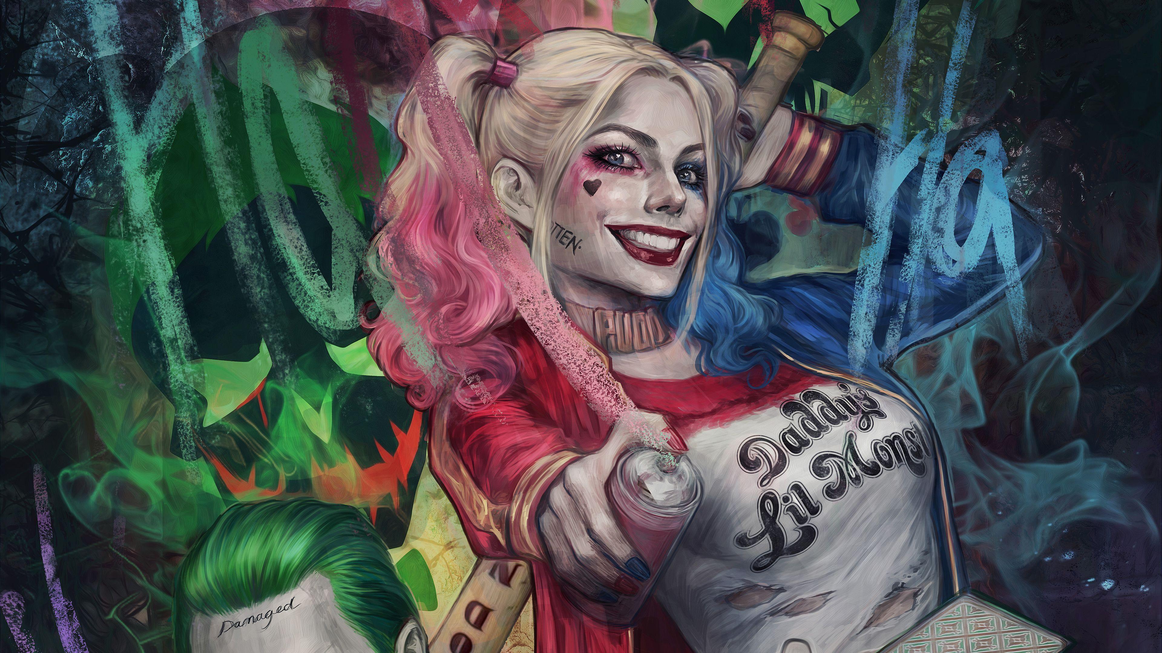 Harley Quinn and Joker Wallpapers Top Free Harley Quinn and Joker