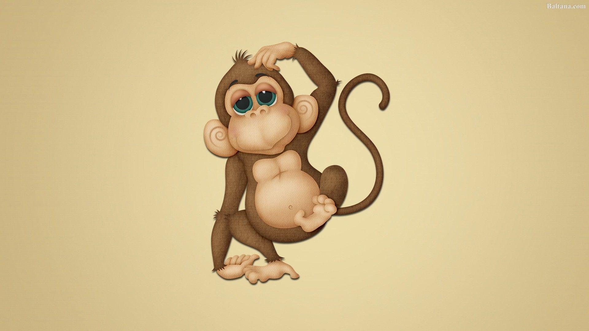 Cute Cartoon Monkey Desktop Wallpapers Top Free Cute Cartoon Monkey Desktop Backgrounds Wallpaperaccess