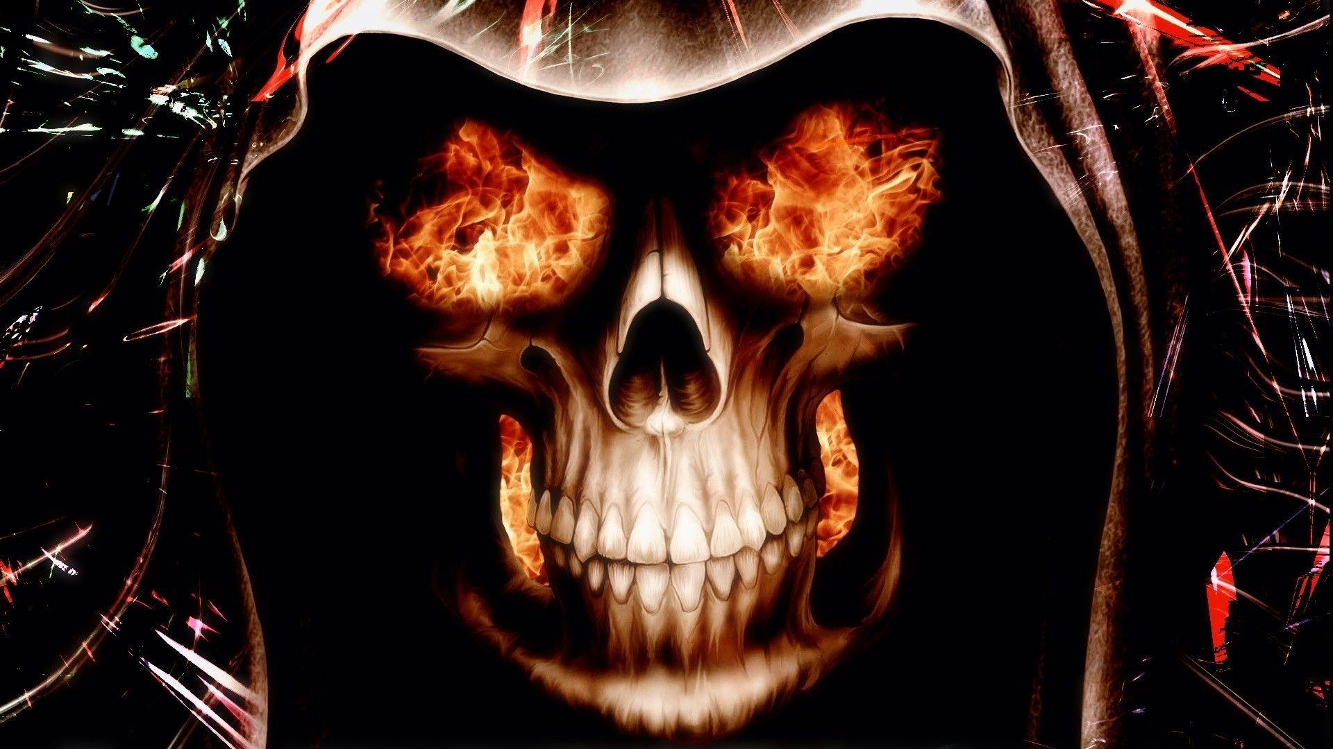 Fire Skull Wallpapers Top Free Fire Skull Backgrounds WallpaperAccess